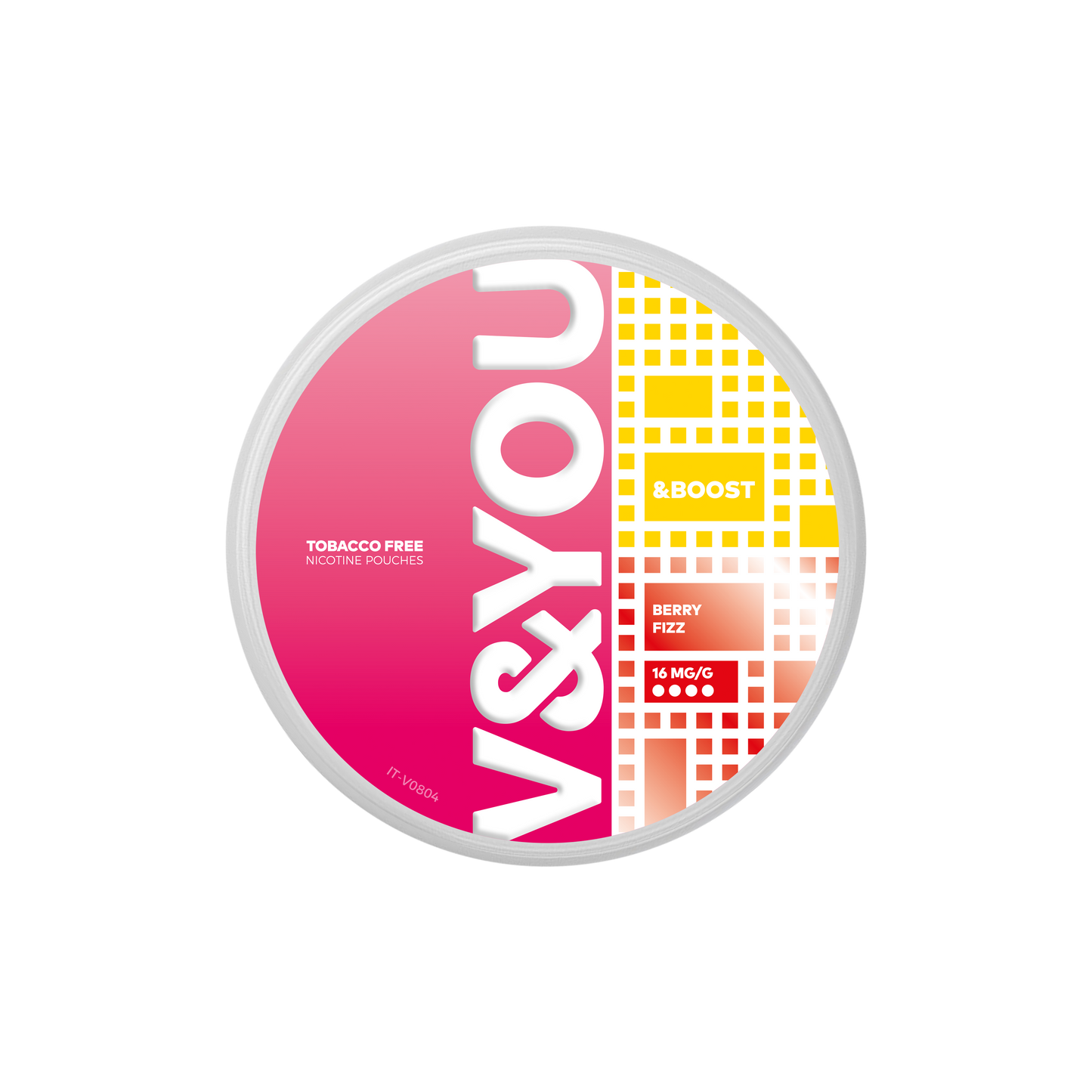 V & You Berry Fizz &Boost Nicotine Pouches
