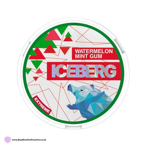 Watermelon Mint Gum Nicotine Pouches by Iceberg Extreme