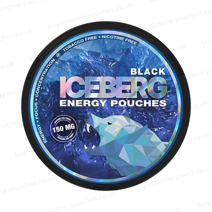 Black Energy Caffeine Pouches by Iceberg