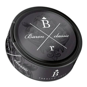 Classic Black Nicotine Pouches by Baron 40MG