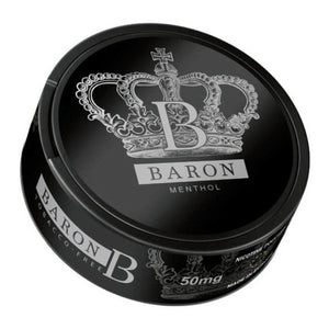 Menthol Nicotine Pouches by Baron 50MG