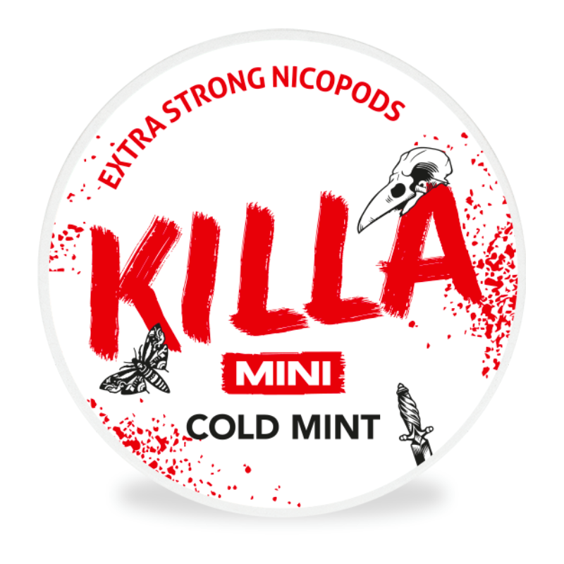Mini Cold Mint Nicotine Pouches by Killa 16MG