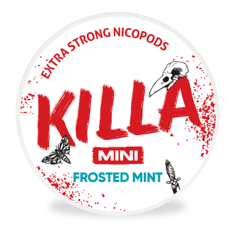 Mini Frosted Mint Nicotine Pouches by Killa 16MG