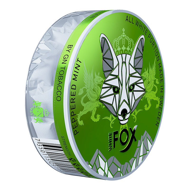 Peppered Mint Nicotine Pouches by White Fox 16MG