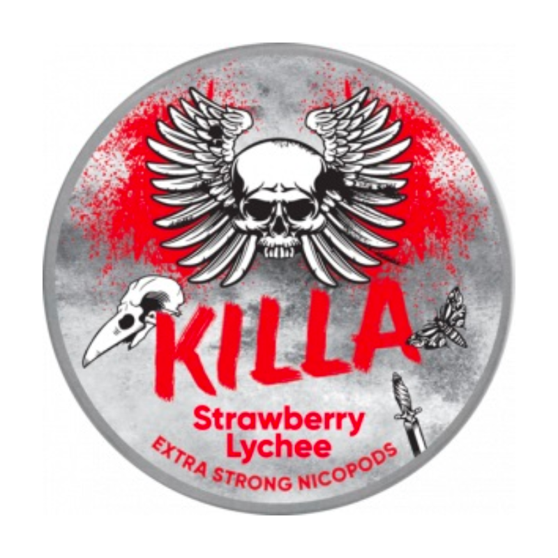 Strawberry Lychee Nicotine Pouches by Killa 16mg