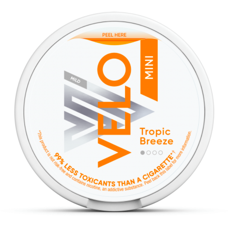Tropic Breeze Mini Nicotine Pouches by Velo 4MG